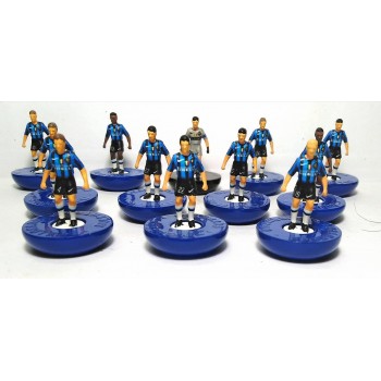 Subbuteo Andrew Table Soccer Inter Milan 2009-10 Champions League Winners on classic Hasbro bases
